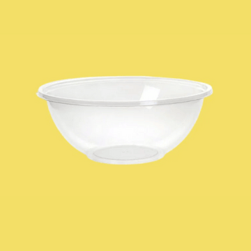 Coppetta in plastica trasparente vuota